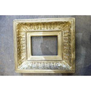 Rectangular Frame In Gilded Stucco, Second Empire 