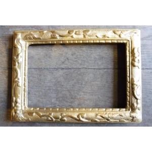 Carved And Gilded Wooden Frame With Berain Decor 