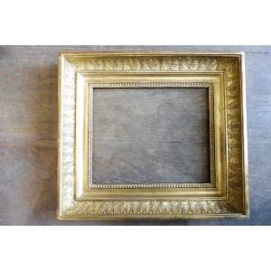 Rectangular Frame In Empire Gilded Stucco