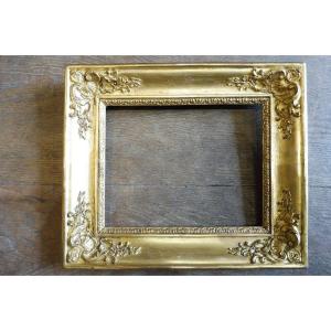 Louis Philippe Rectangular Gilded Stucco Frame