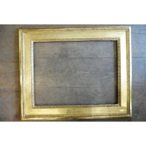 Louis XVI Rectangular Frame In Gilded Wood Stamped Infroit