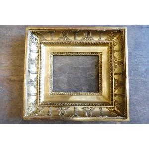 Rectangular Frame In Gilded Stucco Restoration