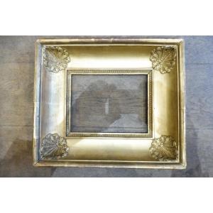Louis Philippe Rectangular Gilded Stucco Frame