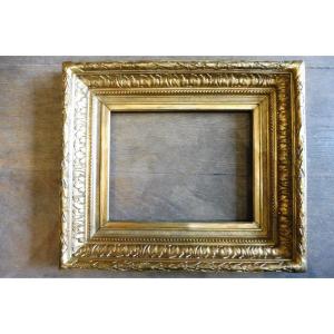 Rectangular Frame In Gilded Stucco, Second Empire