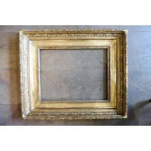 Rectangular Frame In Gilded Stucco, Second Empire