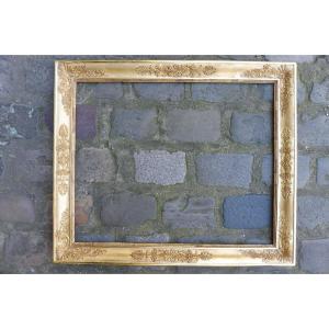 Rectangular Frame In Gilded Stucco Restoration 