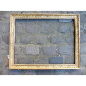 Rectangular Frame In Gilded Stucco, Second Empire