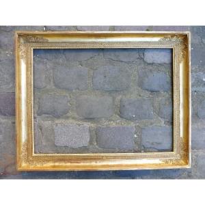 Rectangular Frame In Gilded Stucco Restoration