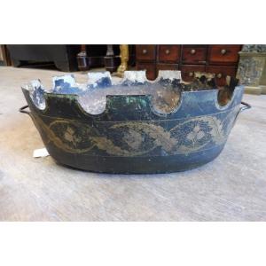 Painted Sheet Metal Glass Cooler, Early 19th Century