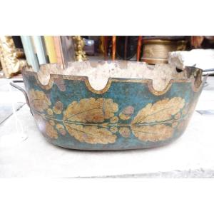 Painted Sheet Metal Glass Cooler, Early 19th Century