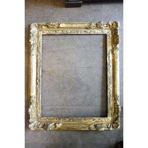18th Century Rectangular Gilded Wooden Frame