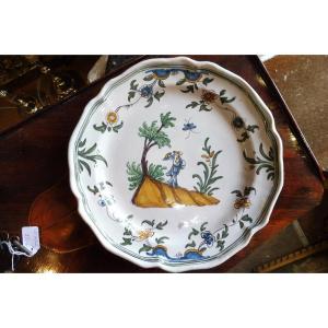18th Century Earthenware Plate From The South Of France 