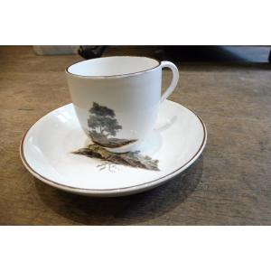 18th Century Höchst Porcelain Cup And Saucer