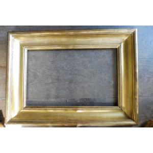 19th Century Rectangular Gilded Wooden Frame