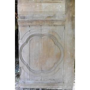 18th Century Molded Oak Woodwork Panel