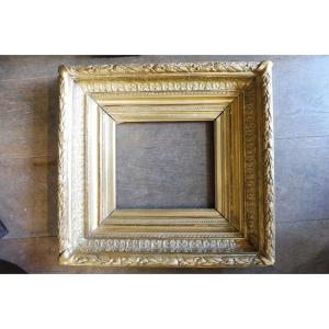 Rectangular Frame In Gilded Stucco From The Second Empire 