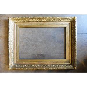 Rectangular Frame In Gilded Stucco From The Second Empire 