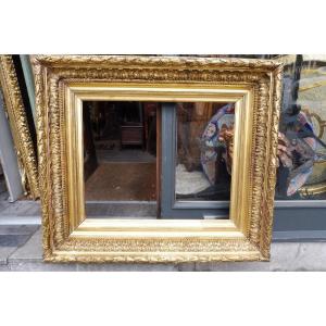 Important 19th Century Barbizon Frame In Gilded Stucco