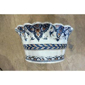 Flower Girl In Rouen Earthenware, 18th Century