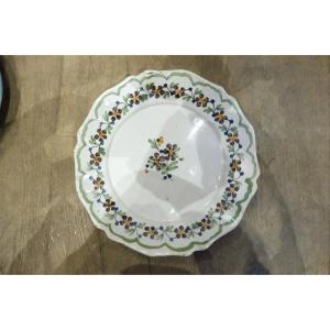 Ancy Earthenware Plate, 18th Century 