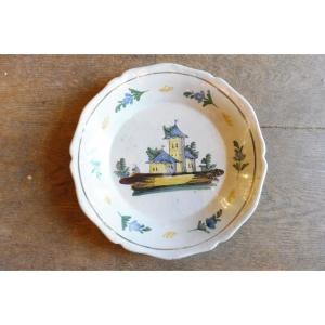 Ancy Earthenware Plate, 18th Century 