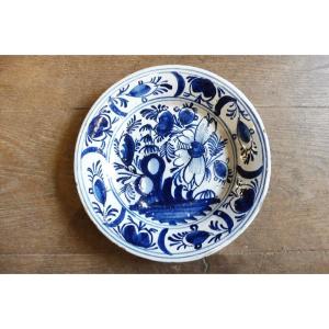 18th Century Delft Earthenware Plate