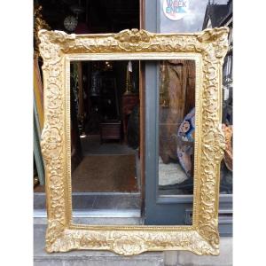 Louis XIV Rectangular Gilded Oak Frame