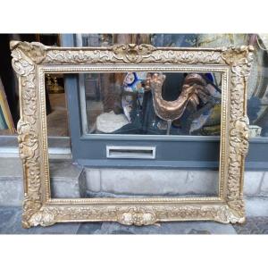 Louis XIV Rectangular Gilded Oak Frame