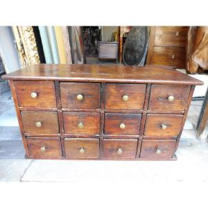 Small 19th Century Softwood Drawer Unit