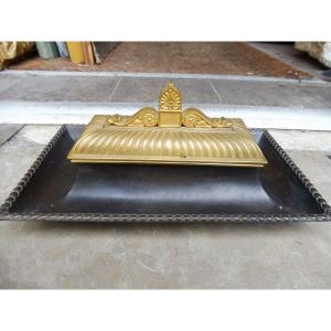 Louis Philippe Bronze Inkwell