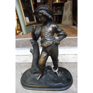 19th Century Bronze Sculpture "the Young Marquis"  