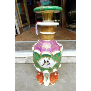19th Century Paris Porcelain Perfume Bottle 