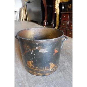18th Century Painted Sheet Metal Bottle Cooler