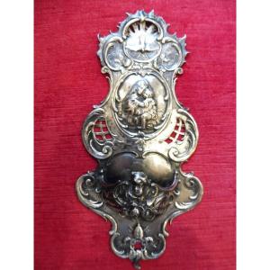 19th Century Silver Holy Water Font