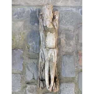 Christ In Carved Wood, Ancient Raw Art 