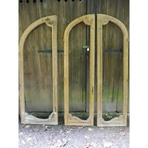 Set Of Louis XV Style Library Doors, 19th Century  