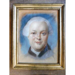 Portrait Of Mr Colin In Pastel After Quentin La Tour, 19th Century