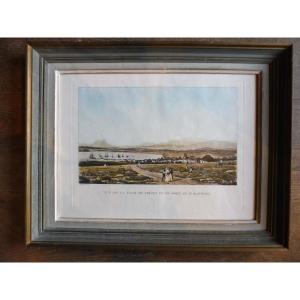 Color Engraving Depicting Fréjus And Saint Raphael