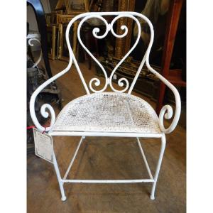 Wrought Iron Children's Garden Armchair, 1900