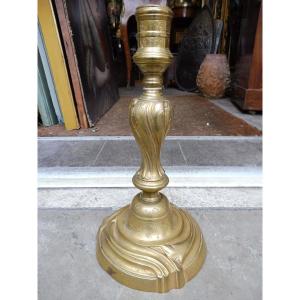 Chiseled And Gilded Bronze Torch, Louis XV 