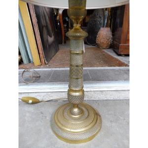 19th Century Chiseled And Gilded Bronze Lamp Base