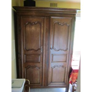 Louis XIV Molded Oak Woodwork Cabinet