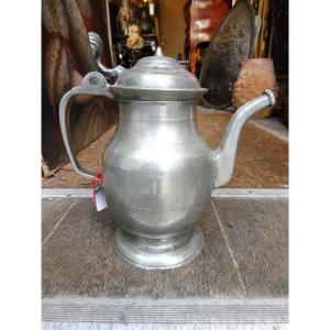 18th Century Pewter Oil Pitcher