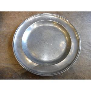19th Century Pewter Dish