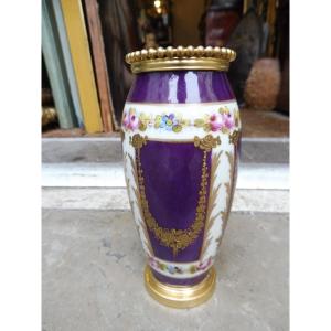 Porcelain Vase, Circa 1900, Mounted In Bronze  