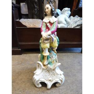 19th-century Paris Porcelain Soliflore Figure