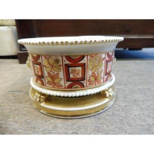 19th Century Bayeux Porcelain Inkwell