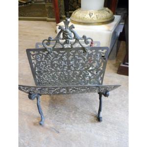 19th Century Cut Brass Letter Holder