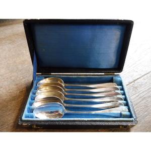 Six 19th-century Silver Teaspoons  
