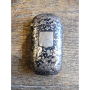 19th Century Enameled Silver Match Cases